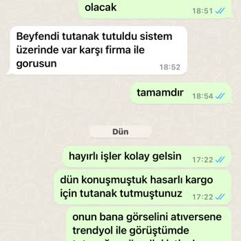 Aras Kargo Uşak Karun Şubesi Hasarlı Kargo