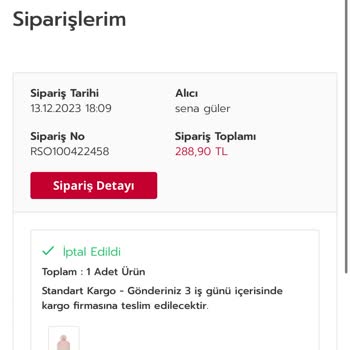 Rossmann İzinsiz Sipariş İptali Yapıyor Ve Para İadesi Sağlamıyor!