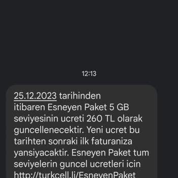 Turkcell Sürekli Zamlanan Tarifeler
