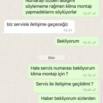Dijitsu Klima Aldım Ama Montaj Yapılamıyor