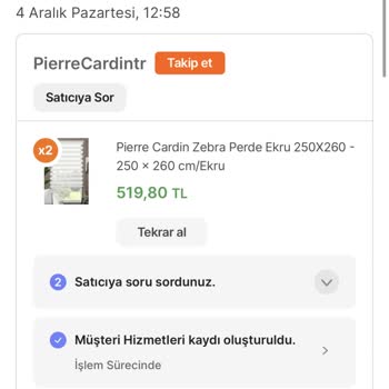 Hepsiburada Sipariş Stok Yok