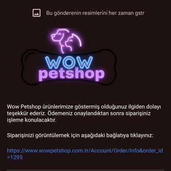 Wow Petshop Ürün Elime Ulaşmadı