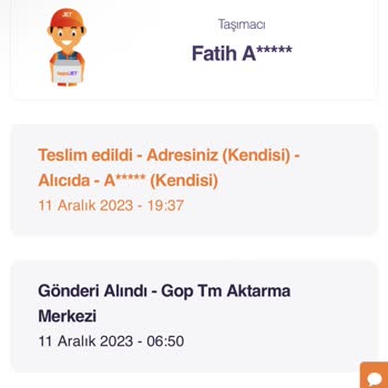 hepsiJET Kendisine Teslim Edildi Yazan Kargonun Bana Teslim Edilmemesi