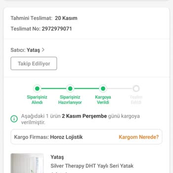 Trendyol Ve Yataş 35 Gündür Ürününü Teslim Etmiyor