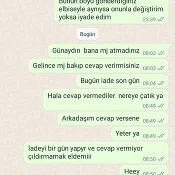 Tüketici Hakları Derneği Aldığım Elbiseyi İadesi Varken Cevap Vermemeleri