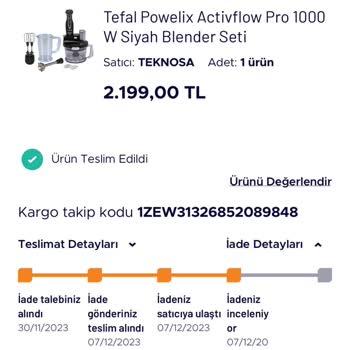 Teknosa Yanlış Ürün Geldi!