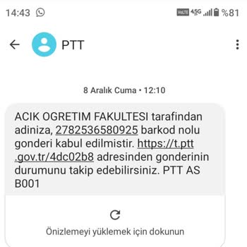 PTT Kargo Kargomu Adresime Teslim Etmedi