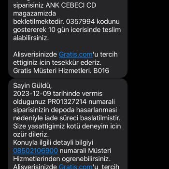 Gratis Kargomu Vermeyip İptal Ediyor