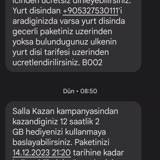 Turkcell Uygulamadaki Salla Kazan Hatası