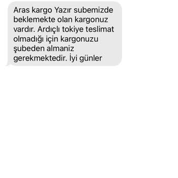 Aras Kargo Yazır Şubesi Kargomu Getirmiyor