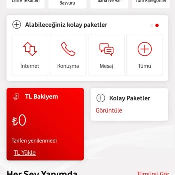 Vodafone Simple Kolay Paketler