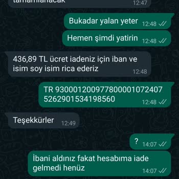 Nare Giyim Kargo Gönderilmedi Ve Param İade Edilmedi