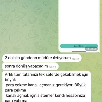 Telegram Mağduriyet Yaşadım: Paraya Erişemiyorum!