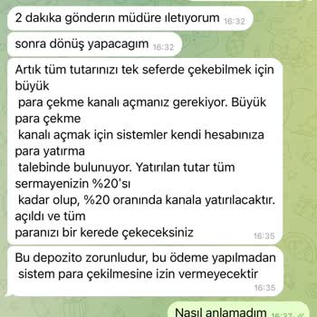 Telegram Mağduriyet Yaşadım: Paraya Erişemiyorum!
