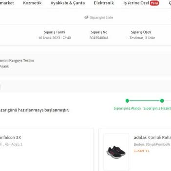 Koray Spor Trendyol Sipariş Gönderilmeyen Sipariş