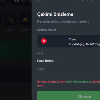 Sportsbet.io Hesabımdaki Paramı Çekmeme Veya Kullanmama İzin Vermiyorlar.