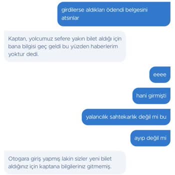 Obilet Yolda Bırakır Hatasını Düzeltmez Ve İlgisiz