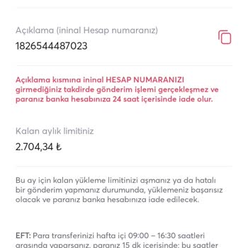 İninal Hesabıma 50 Tl Attığım Halde 45 Lira Yattı