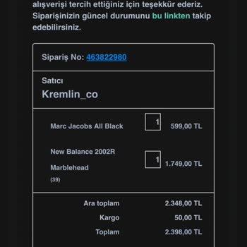 Kremlin Outlet Hatalı Ürün Muhatap Yok!
