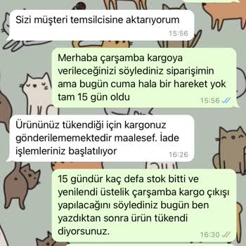 Eyyo Teslim Edilemeyen Sipariş