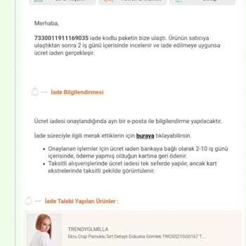 Trendyol Kargom Kayboldu Ve Hiçbir İşlem Yapılmadı.