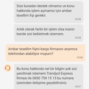 Trendyol Kargom Kayboldu Ve Hiçbir İşlem Yapılmadı.