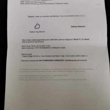 Madeniyagmarket.com Ödenen Ücrete Karşılık Ürün Yok!