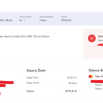 Boyner'den İndirimle Alınan Parfümün 19 Gün Sonra Sipariş İptali