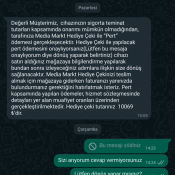 Media Markt Ve Sigorta Sorunları