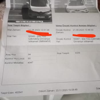 GetirAraç Trafik Cezası Eds