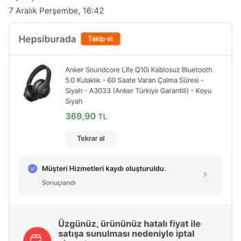 Hepsiburada Ucuz Siparişi Göndermiyor