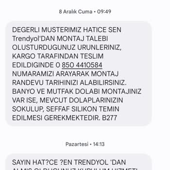 Montajix Firması Randevusuna Uymadı