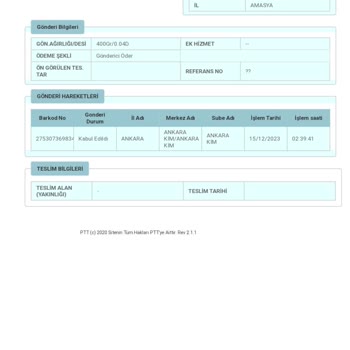 Tübitak Tarafından Telefon Numaram Kullanılarak Kargo Gönderiliyor