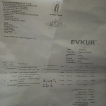 Evkur Alışveriş Ürün Teslim Edilmemesi