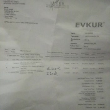 Evkur Alışveriş Ürün Teslim Edilmemesi