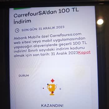 Akbank Carrefour SA İndirim Kuponu Geçersiz Sorunu