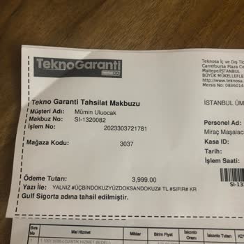 Teknosa Ürün Teslimi Ve Sonrasında Yaşanan İlgisizlikler