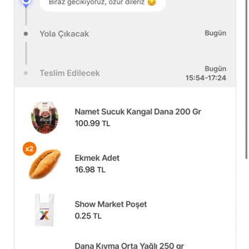 Show Hipermarket Hepsiburada 4 Saattir Gelmeyen Market Siparişim