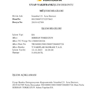 VakıfBank Hesabıma Yatırılması Gereken Paranın Başka Hesaba Aktarılması