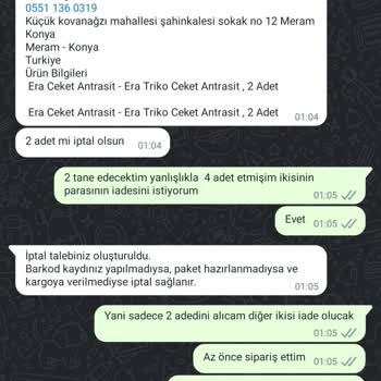 Stilzade Moda Para İadesi Hatası