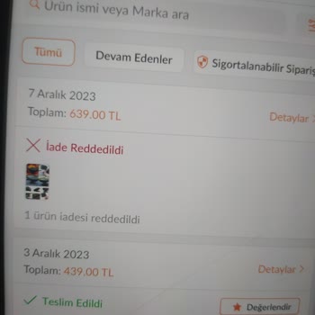 Utelips Para İadesi Talep Ediyorum