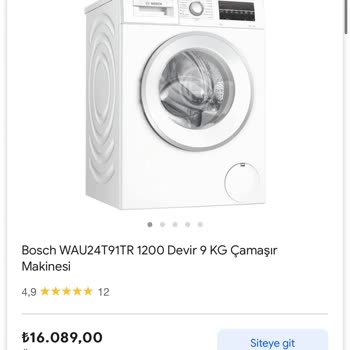 Bosch Farklı Marka Çamaşır Makinesi Teslim Edilmeye Çalışılıyor