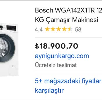 Bosch Farklı Marka Çamaşır Makinesi Teslim Edilmeye Çalışılıyor