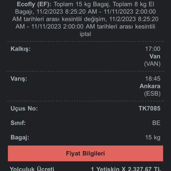 Obilet Param İade Edilmedi