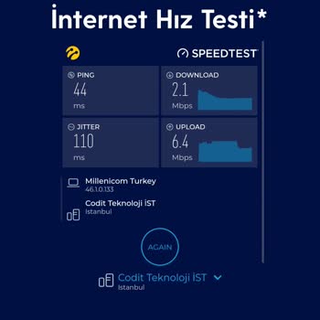Millenicom 2 Megabits İnternet Hızı