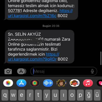 Kargoist Teslim Edilmeyen, Teslim Edildi Görünen Ürün.