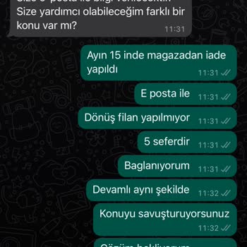 Bershka Ücret İadesi Yapmıyor