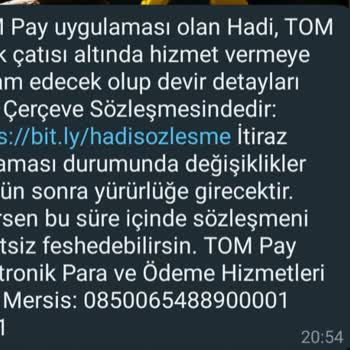 Tom Pay Hesabım Olmadan Açılmış!