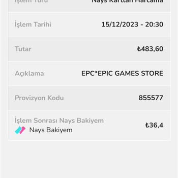 Nays Üzerinden Oyun Aldım Ama Oyun Gelmedi