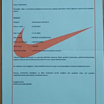 Boyner Nike Ayakkabı Garanti Kapsamı Red